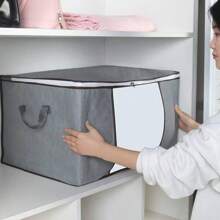 Caixa Saco Organizador Cobertor Casaco Guarda Roupa Anti-Poeira Umidade Insetos Multiuso