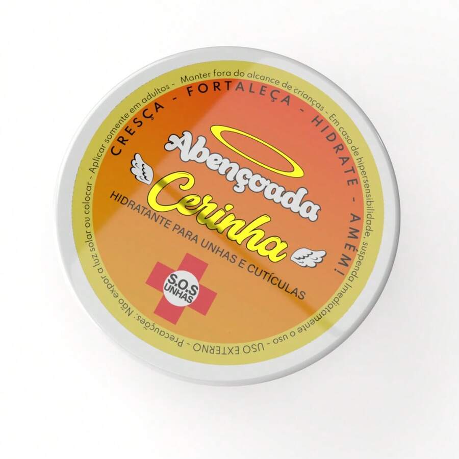 Cerinha Hidratante para Cutículas Abençoada Top Beauty | Fortalece, Hidrata e Estimula o Crescimento das Unhas - Transparente - Visão 1