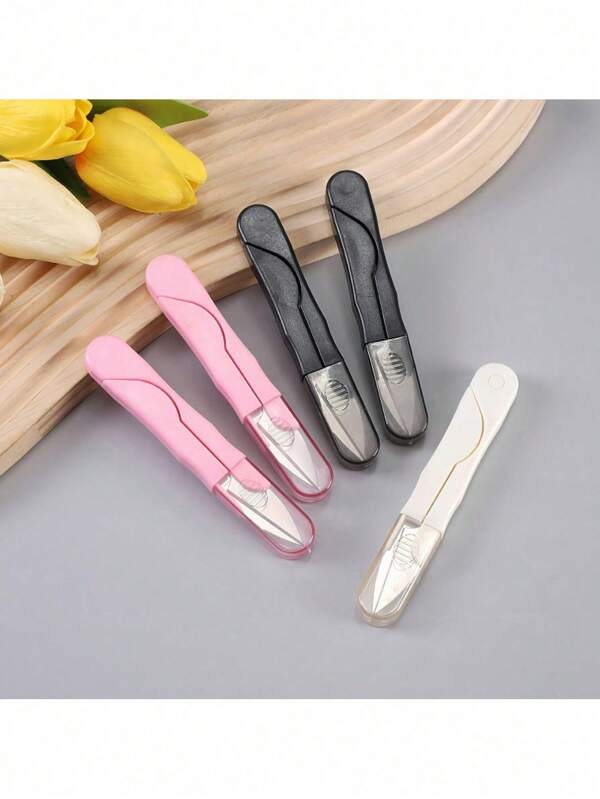 Portable U Shape Sewing Scissors - Embroidery, Cross-Stitch, Craft Thread Cutter Needlework Scissors,Sewing Scissors Small With Lid Thread Snip Scissors Stainless Steel Grdening Clippers Flower For Household Sewing DIY Craft,Ambidextrous Thread Snips, U-Shaped Stainless Steel Scissors For Sewing, Embroidery, Handicrafts