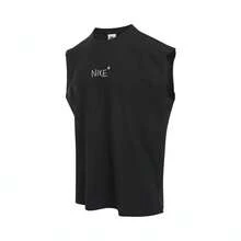 Nike 男士 AS M NSW GFX SLVLS TOP GCEL 休闲无袖上衣 IH9266-010 - 黑色 - 查看 1