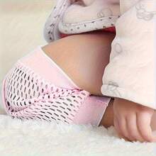 Two Pairs Of Cartoon Monkey/Elephant Baby Knee Pads, Mesh Breathable Baby Crawling Knee Pads, Mesh Knee Pads For Infants And Young Children To Learn To Walk And Crawl - Multicolor - View 5