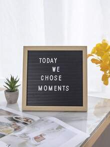 1 pieza Tablero de mensaje decorativo navideño, Tablero de mensaje de letras de plástico DIY, Decoración del hogar, Gran regalo de Año Nuevo - Multicolor - Ver 1