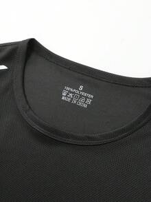 三件套男士健身运动背心，夏季薄款户外跑步无袖训练T恤纯色带反光条，休闲沙滩装 - 彩色 - 查看 5