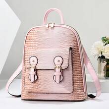Women Fashion Backpacks, School Backpack - 粉色 - 查看 1