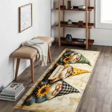 1 件秋季小矮人印花仿羊毛 TPR 底部门垫、浴室垫、厨房垫、洗衣房垫、节日氛围装饰、家居装饰、派对装饰、婚礼装饰、餐厅装饰 - ZFYR-017 - 查看 9