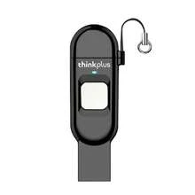 Lenovo Ổ đĩa flash USB TFU301 Kết nối trực tiếp điện thoại di động USB3.0 + Type-C Giao diện kép nhận dạng vân tay để ngăn rò rỉ Máy tính / điện thoại di động / máy tính bảng phổ thông Thân máy chống sốc bằng kim loại Niken ngọc trai - Ngọc trai niken - Xem 1