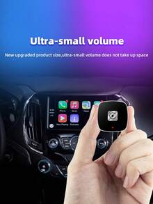 1pc 2in1 Wireless CarPlay Dongle Wireless Android Auto Adapter AI Smart Box Car Intelligent Systems For Car With Wired CarPlay - Multicolor - View 5