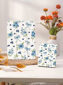 Funda de tableta con aroma a arándano azul, compatible con iPad 9.7/10.2/10.5/10.9/12.9/Pro 11, 10ma generación, compatible con Samsung Galaxy Tab S6 Lite 10.4 pulgadas, compatible con Tab, protección contra caída suave, soporte inteligente/activación/suspensión automática - Multicolor - Ver 9