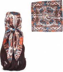 35 Inches Silk Head Scarf-Satin Hair Scarves Silk Bandana Scarf Headscarf For Women's Fashion Scarveshalloween - 佛白腰果 - 查看 12