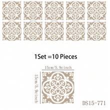 10pcs Self-Adhesive Bathroom & Kitchen Backsplash Tile Stickers, Faux Tile Matte Anti-Slip Decals For Wall, Sink, Bathroom, Easy To Apply And Won't Peel Off Kitchen Accessories Kitchen Items Kitchen Decor Wall Paper Wallpaper Wall Decor Wall Stickers Wall Sticker
