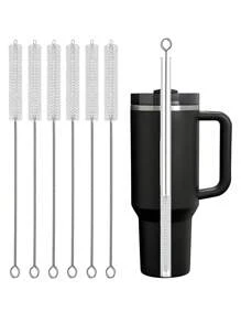 1/5/10/20 piezas Cepillo de limpieza para pajitas, Limpiador de pajitas reutilizable apto para tumblers de 40/30/20 oz, Limpiador de tubo extra largo de 10mm de diámetro apto para tumblers, tazas con boquilla, botellas y tubos, para cocina y comedor, exterior, accesorios para tazas de camping
