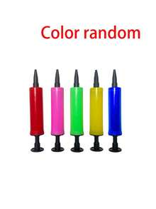 1 件装气球泵气球充气器手推式气泵便携式塑料气球泵适用于生日派对用品 - 黑色 - 查看 13