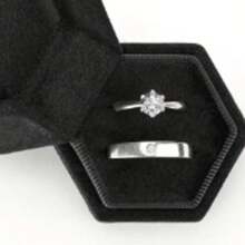 1pc Jewelry Ring Box, Hexagon Jewelry Boxes, Wedding Ring Box, For Home Room Living Room Office Decor, Wedding Proposal Engageme