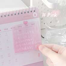 1 件腮红记事本，渐变硫酸纸笔记本，多功能学习记事本，学校用品，返校 - 彩色 - 查看 5