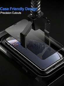 5 PIECES Protecteur d'écran en verre trempé de protection de la vie privée compatible avec 11/12/13/14/15/16 PRO MAX/14 Plus/XS/X/XR. Accessoire de téléphone, cadeau pour l'anniversaire, la famille, les amis, anti-espionnage