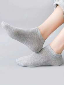 18 双男女通用袜子，运动袜，白色/黑色/灰色踝袜，隐形袜，纯色简约时尚，适合日常休闲穿着 2 件/6 件/12 件/18 件/24 件/30 件/36 件/40 件