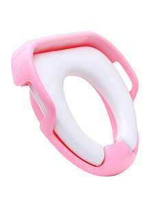 1pc [Soft Padded Toilet Seat] Soft Padded Toilet Seat For Kids | Ergonomic Design, Child-Toilet Seat Converter For Standard Toilets, Baby Potty Training Aid, Cute Secure Handles For - Multicolor - View 10