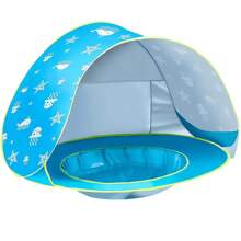 Children's Portable Beach Tent With Quick Opening Sun Umbrella And Water Play Tent For Convenient And Fast Storage