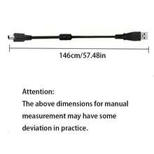 1.5m 迷你 4PIN U-4 相机数据线，数码相机 USB 线替换适用于 C300、Dock II、CX4200、CX7530、DC4800、DX3215、DX6490、DX7440、DX7590、DX7630、LS420 443、LS43633、LS743、LS753、Z7590 和其他 DSLR、数码相机 - 黑色 - 查看 3