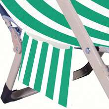 1pc Summer Striped Beach Chair Cover - Quick Dry Microfiber, Foldable Into A Tote Bag With Pockets, Ideal For Pool, Travel & Vacation, Machine Washable, Beach Chair Cover - Multicolor 1 - View 7