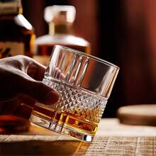 6 Stücke hochwertige Whiskeygläser, 7oz, Gläser für Old Fashioned Cocktails, Vintage Gläserset, Tumbler Gläser, Gläser für eisgekühlte Getränke, geeignet für Bourbon Whiskey, Scotch Whisky, Spirituosen, Wodka, Cocktails, passend für Familien, Bars, Partys, einzigartiges Geschenk für Männer