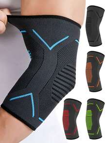 AOLIKES 1pc Elbow Brace For Tennis Elbow Compression Support Sleeve For Golfers Elbow Workout, Weightlifting, Fitness, Sports - Multicolor - View 1
