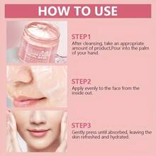 XIOIMY 胶原蛋白和生物素面膜 - 不含酒精，深层保湿，增强皮肤弹性，提亮肤色，胶原蛋白面膜 - 粉色 - 查看 9