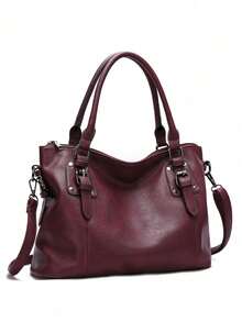 新款复古风格简约优雅大容量手提包