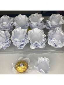 80 Cupcake Wrappers For Fine Sweets Flower Wedding Anniversary Ultrafest Lulli Style Model - White - View 1