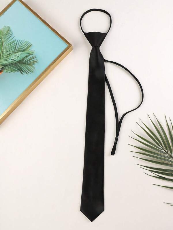 1pc Men Solid Casual Tie, For Daily Decoration Neck Tie Men Necktie
