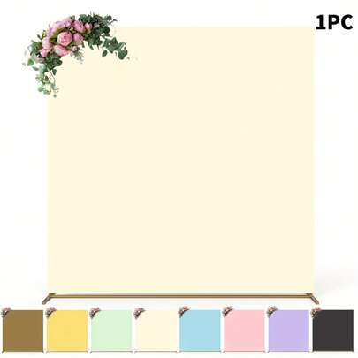 6.6ft Square Wedding Backdrop, Party Arch Cover Stretchable Elastic Backdrop Suitable For Ceremony, Birthday Party, Indoor/Outdoor Events, Multifunctional Decor