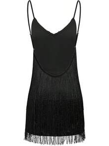 Women's Flapper Dress 1920s Gatsby Vintage Fringe Cocktail Party Dresses Halter Backless Tassels Latin Dance Dress Hoodies Hoodie Fall Clothes For Women Lounge Sets For Women Halloween Costumes Plus Size