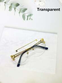 1 pezzo Occhiali alla moda con montatura quadrata e stampa leopardata per uomo, accessorio personalizzato e stiloso per uscite, guida, feste ed eventi, occhiali da uomo senza montatura