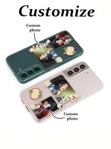 Funda de teléfono delgada y transparente con diseño personalizado de letra y patrón a cuadros, compatible con iPhone 16/11/13, Galaxy, iPhone 11/12/13/16, iPhone 16Pro Max, Galaxy