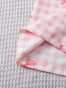 2 sztuki spodni piżamowych w kratę dla kobiet, luźne spodnie wypoczynkowe z kokardką, spodnie do spania dla kobiet, ubrania na jesień