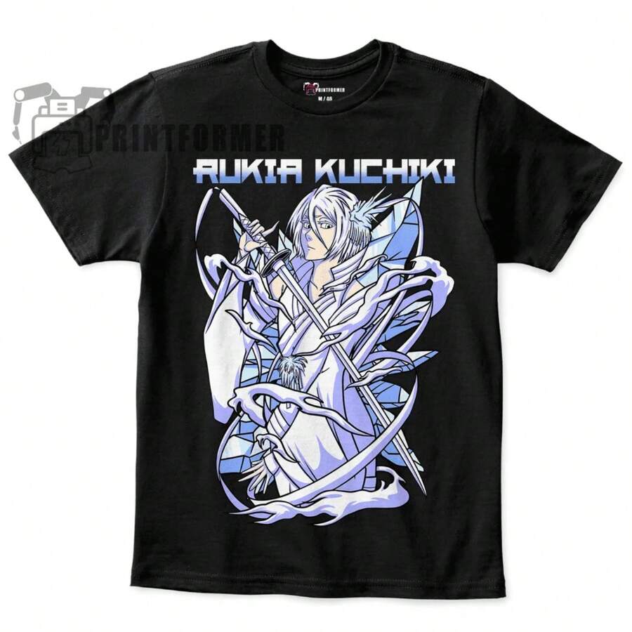 Unisex T-Shirt Kenpachi Hard Squat - 黑色 - 查看 1