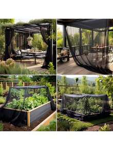 1 件户外花园植物覆盖物 - 蚊帐、鸟障、露台网 - 透气节日礼物户外花园植物覆盖物 - 蚊帐、鸟障、露台网 - 透气、多用途花园网，用于蚊帐和鸟障、植物保护、庭院 - 彩色 - 查看 11