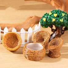 1pc, Multi-Functional Display, Charming Bamboo Resin Decoration - Perfect For Home And Party Decoration, Random One