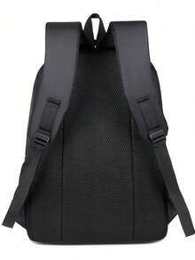 Mochila multifunción para hombres, mochila para portátil, mochila de estudiante, mochila, mochila negra, mochila de gran capacidad impermeable y de gran tamaño, mochila de viaje y senderismo, mochila grande, bolsa de verano, esencial de vacaciones, esencial de viaje, bolsa de gran capacidad para acampada de fin de semana al aire libre - Negro - Ver 2