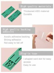 1PC Self Adhesive Power Strip Holder Self Adhesive Socket Organizer, Holder, Simplest Mount For Board, Remote Control Stored In The Kitchen, Home And Office