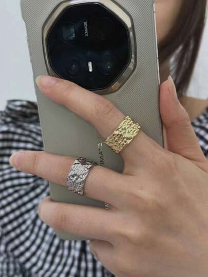 1pc Open Ring, Can Be Worn As Toe Ring, Minimalist Korean Style Woven Ring, Gift For Dates, Parties, Daily Wear