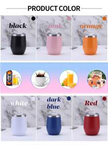 1pc 12oz Summer Creative Eggshell Cup Customizable Stainless Steel Water Bottle, Double Wall Vacuum Insulated Long Lasting Thermal, Transparent Leak-Proof Lid, Portable Travel Mug, Elegant Latte Coffee Cup, Stainless Steel Iced Tea Tumbler, Insulated Flat Bottom Cup Suitable For Milk, Coffee, Tea, Juice, Wine, Cocktail, Ice Cream