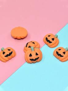 5/10/20/30pcs Halloween Resin Charms Pumpkin, DIY Mini Flatback Decorations, Grimace Smile Pumpkin Miniature For Halloween Party, Phone Case, Fridge Table Decors,Material For Halloween Party Craft Table Scatter Decors