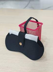 Sac de rangement pour lunettes de soleil, étui à lunettes, étui pour lunettes de myopie, sac portable et suspendu, pince pour lunettes de voyage, révélation de sexe, parfait pour les anniversaires, les mariages, les fêtes, le cadeau idéal pour les collègues, les amis et la famille, la rentrée scolaire
