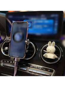 Nuevo soporte para teléfono de coche con forma de corazón, montaje de rejilla de ventilación actualizado en color plateado, fácil de instalar, desmontable y lavable, resistente y , apto para cualquier rejilla de ventilación del coche
