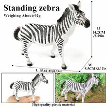 大型镂空仿真野生动物模型玩具狮子老虎棕熊犀牛大象儿童益智玩具万圣节圣诞节复活节派对装饰摆件礼物 - 彩色 - 查看 12