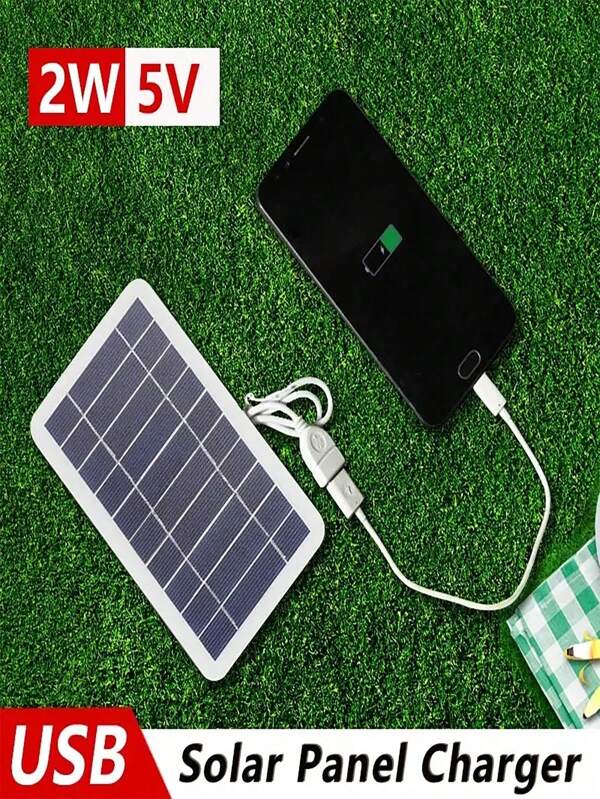 1/2/5 Stück 2W 5V Solar Panel USB Outdoor Wandern Camping tragbare Batterie Powerbank Ladegerät Panel, Solar Panel 2W5V Mobile Überwachung Handy Uhr Outdoor Solar Notfall Ladegerät Board tragbar Monokristallines Silizium
