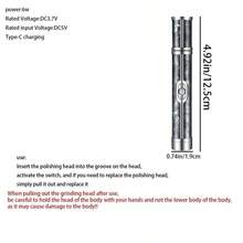 12合1电动指甲钻套装，多功能指甲打磨机，USB充电式 - 适用于厚指甲，专业4速电动指甲锉，指甲抛光和塑形工具，美甲工具，女性馈赠佳品，价格合理，品质优良 - 黑色 - 查看 6