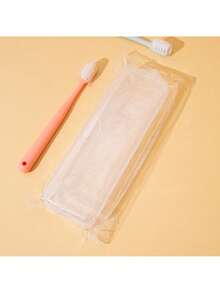 1 pieza/2 piezas/5 piezas Estuches portátiles transparentes para pinceles de maquillaje - Diseño con tapa abatible montada en la pared, estuche de cosméticos portátil a prueba de polvo con gancho colgante, decoración de habitación, bolsas, bolsa de maquillaje, tocador, viaje, bolsa de maquillaje, organizador, almacenamiento, artículo de viaje esencial, organizador de maquillaje, bolsas de maquillaje, neceser