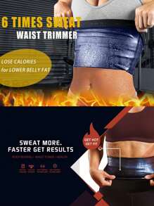 1 pieza Conjunto de sauna para hombres y mujeres Faja reductora de cintura para mujeres Banda de sudoración adecuada para faja abdominal y faja para la parte inferior del abdomen Cinturón de ejercicio adecuado para entrenamiento en el hogar, deportes y caminata